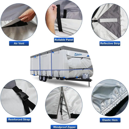 GreatWall Waterproof RV Cover - Durable Protection for Trailers & Moto