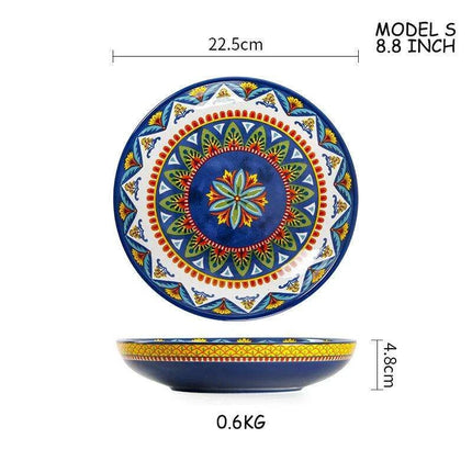 Stylish Yellow Ceramic Dining Set - Mug, Kettle, Plate, and Spoon Bowl, American Style