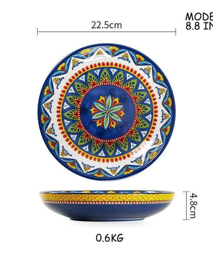 Stylish Yellow Ceramic Dining Set - Mug, Kettle, Plate, and Spoon Bowl, American Style