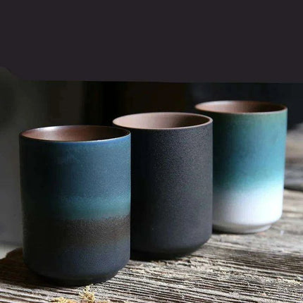 Sophisticated Japanese Stoneware Ombre Coffee and Tea Mug - Ideal for Daily Enjoyment