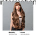 30-Inch Brown Wavy Synthetic Wig with Bangs - Perfect for Parties and Themed Events