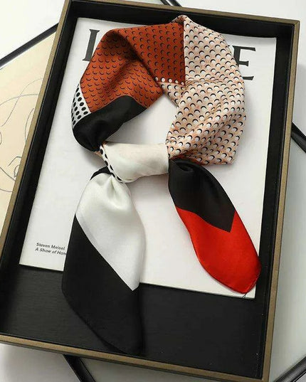 Chic Toddler Elegance: Luxurious 70x70cm Silk Scarf for Ages 6 Months to 4 Years