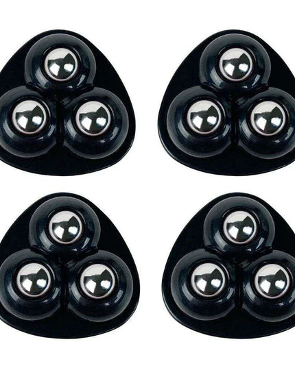 Set of 4 Silent 360° Swivel Wheels for Effortless Mobility of Kitchen Appliances and Trash Bins