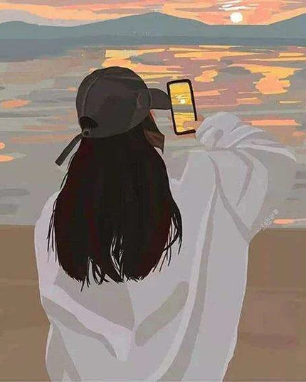 Imagination Journey Paint-By-Numbers Landscape Kit for Kids - Fun DIY Art Set