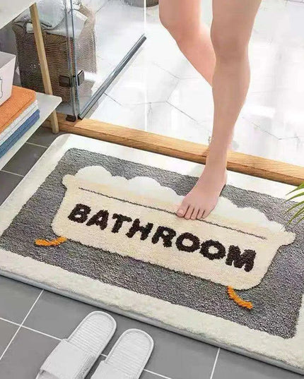 Colorful Comfort Plush Bath Mat - Soft Absorbent Rug