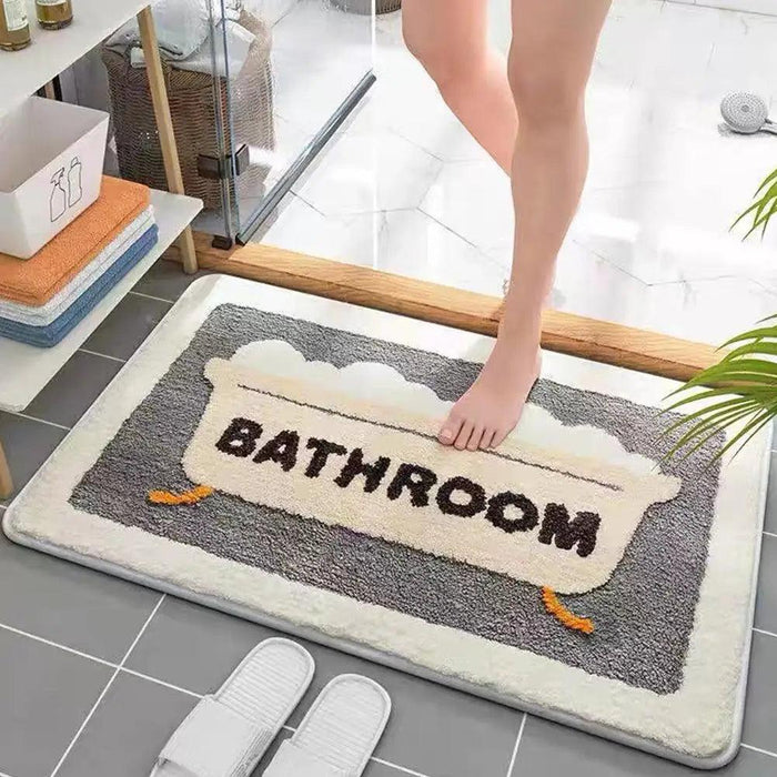 Colorful Comfort Plush Bath Mat - Soft Absorbent Rug