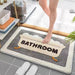 Rainbow Delight Bathroom Rug - Luxurious Faux Cashmere Mat with Anti-Slip Backing