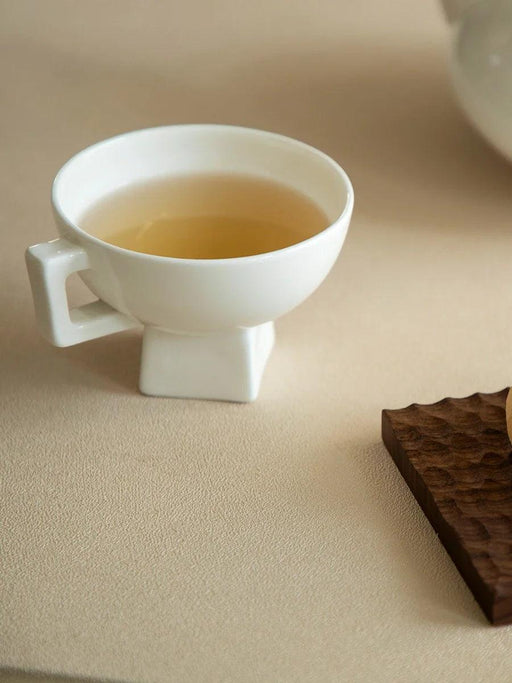 Regal Elegance: Medieval Red Bone China Tea Cup Collection