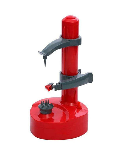 Hands-Free Electric Fruit and Vegetable Peeler with Adjustable Fork - Quick and Easy Peeling Solution