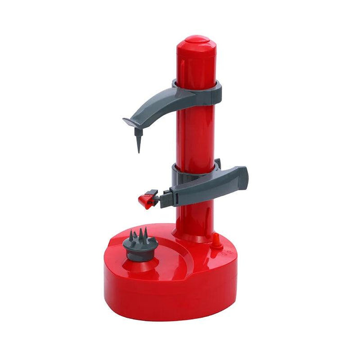 Hands-Free Electric Fruit and Vegetable Peeler with Adjustable Fork - Quick and Easy Peeling Solution