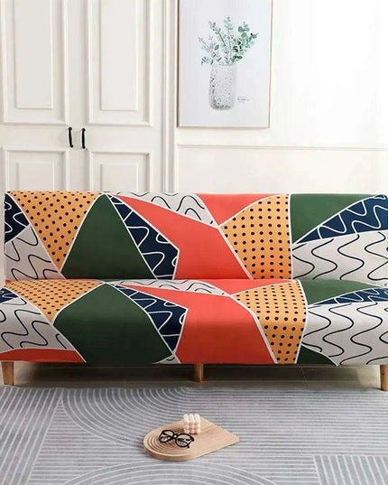 Svetanya Stylish Geometric Stretch Sofa Slipcover for Armrest-Free Chairs