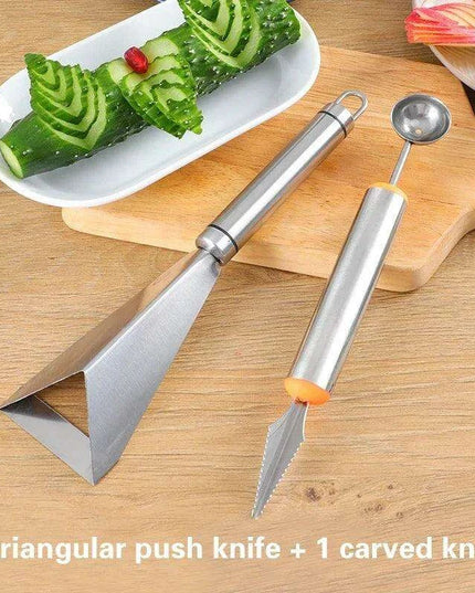 Creative Fruit Carving Knife Set with Artistic Apple Design - Elevate Your Presentation