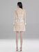3D Floral Sheer Zipper Front Women's Evening Dress