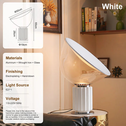 Taccia-Style LED Table Lamp – Sculptural Modern Lighting