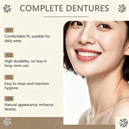 New Soft Silicone Upper & Lower Dentures Comfort Realistic False Teeth Bright Smile Oral Teeth Appliance For Daily Adult Use new-soft-silicone-upper-lower-dentures-comfort-realistic-false-teeth-bright-smile-oral-teeth-appliance-for-daily-adult-use