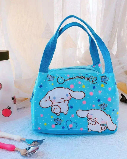 Sanrio Character Cozy Lunch Bag - Cute Insulated Tote Featuring Keroppi, My Melody & Badtz Maru for School and Office
