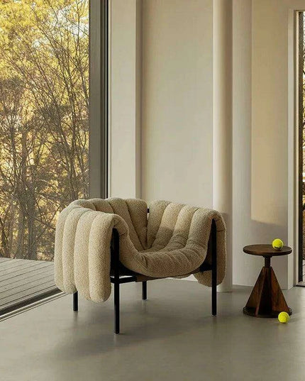 Alien Luxe PU Leather Nordic Lounge Chair: Exquisite Comfort Armchair