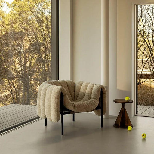 Alien Luxe PU Leather Nordic Lounge Chair: Exquisite Comfort Armchair