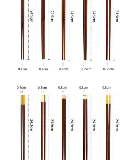 Sophisticated Ruby Bamboo Chopstick Collection - Transform Your Asian Dining Adventure