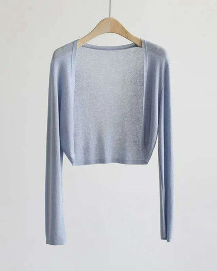 Elegant Women's Lightweight Sweetheart Cardigan for Spring/Summer Style