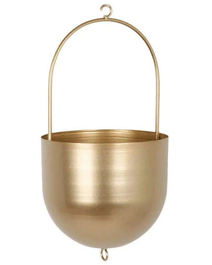 Chic Metal Hanging Planter - Stylish Accent for Home and Garden