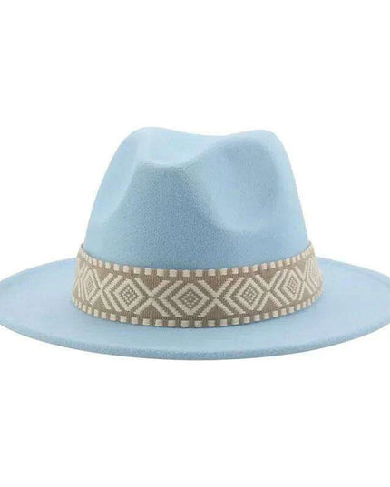 Versatile Unisex Panama Cowboy Hat - Wide Brim Fedora in Classic Camel, Black, and White Felt Options