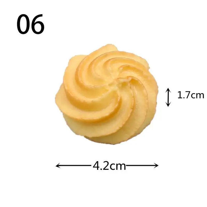 Lifelike Cookie Display Collection - 16 Realistic Replicas for Bakery Showcases and Photography
