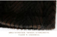 Winter Opulent Striped Faux Mink Fur Coat