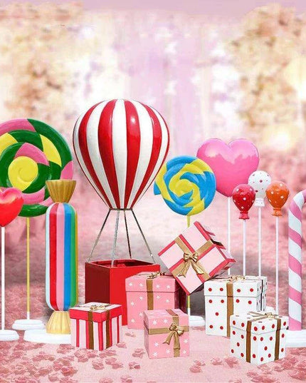 Vibrant 3D Hot Air Balloon Decorative Sculpture