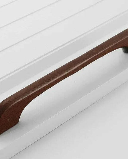 Chic Wooden Cabinet Knobs - Distinctive Walnut & Beech Drawer Handles for Elegant Home Interiors