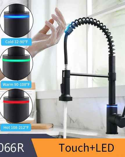 Smart Touch Sensor-Enabled Rotating Kitchen Faucet with Innovative Design