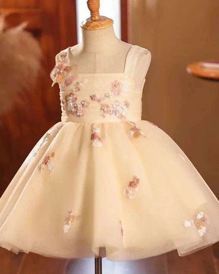 Baby Girls Sleeveless Princess Sequin Evening Dress