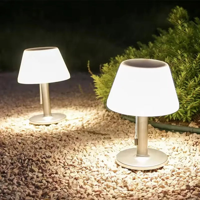 Guanchi Waterproof Dimmable Solar Mushroom Table Lamp for Outdoor Use