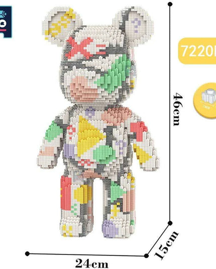 Adorable Bear Cub Building Block Set with Easy Storage - Inspire Creativity and Learning