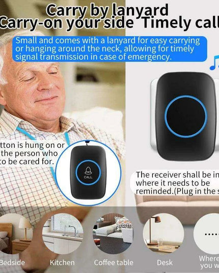 Wireless Emergency Alert System for Seniors with Enhanced Dual Notification and Long-Range Capability