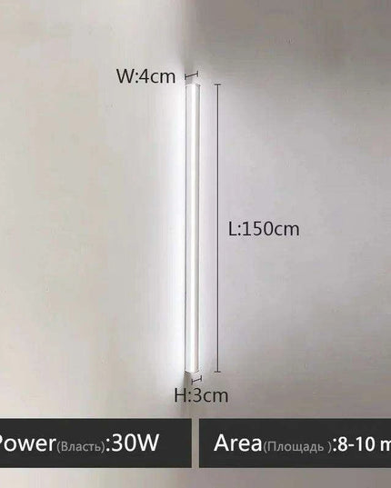 Sleek Scandinavian LED Wall Sconce with Customizable Lighting Options