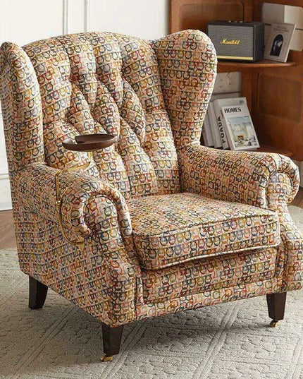 Elegant Leather Wingback Chair for Modern Living Areas