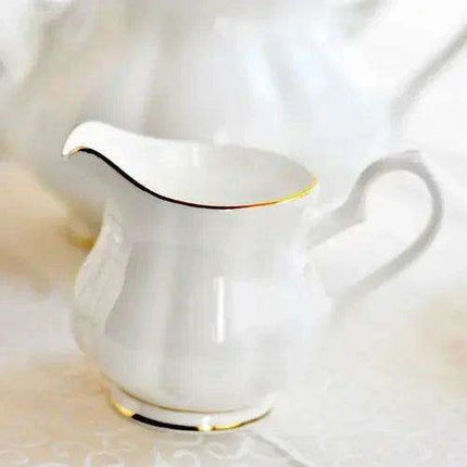 European Elegance: Luxury Bone China Tea and Coffee Set with Phnom Penh Teapot