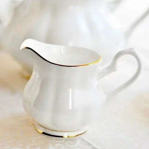 European Elegance: Luxury Bone China Tea and Coffee Set with Phnom Penh Teapot
