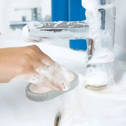 Ultimate Kitchen Cleaning Duo: Dual Action Sponge & Scrub Brush Set for Effortless Scrubbing