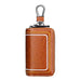 Genuine Leather Double-Pocket Car Keys Holder