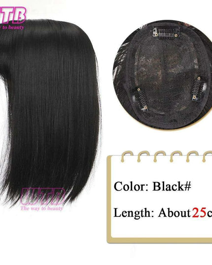 Bangs & Volume: Clip-In Hair Topper for Instant Transformation