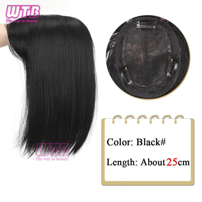 Bangs & Volume: Clip-In Hair Topper for Instant Transformation