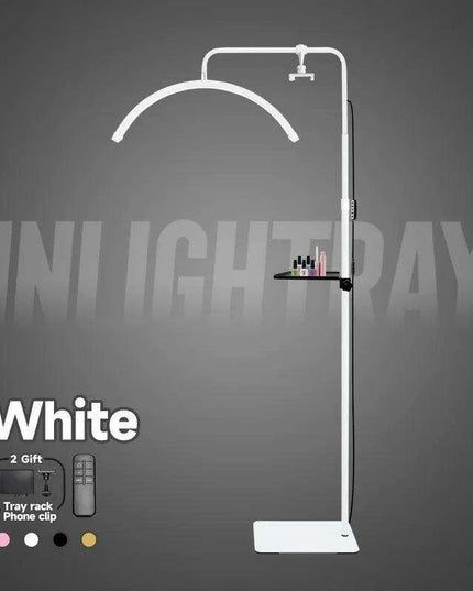 Professional LED Nail Salon Lamp with Remote Control and Built-in Metal Tray for Enhanced Beauty Treatments