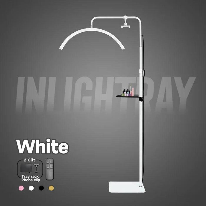 Professional LED Nail Salon Lamp with Remote Control and Built-in Metal Tray for Enhanced Beauty Treatments