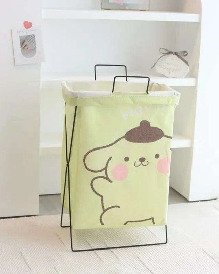 Hello Kitty Stylish Foldable Laundry Hamper: Sturdy Iron Frame & Waterproof Design - Spacious Organizer