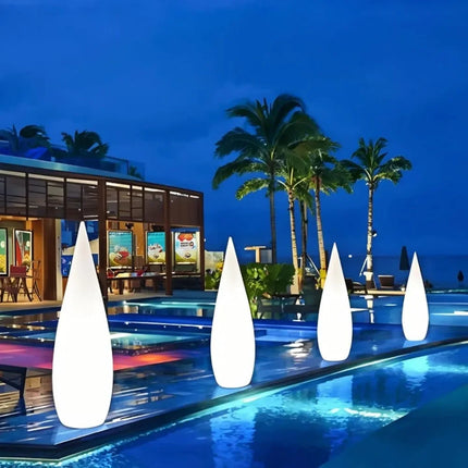 Outdoor Water Drop Landscape Lights — Waterproof Solar & Plug-In