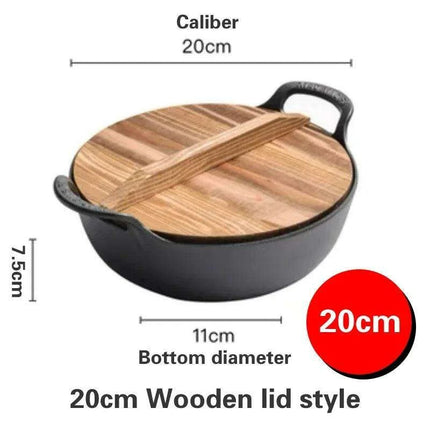 Traditional Asian Cast Iron Cooking Pot - Enhance Your Culinary Journey
