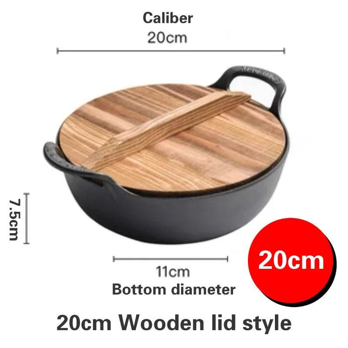 Traditional Cast Iron Pot for Chinese and Japanese Cooking - Elevate Your Kitchen Skills