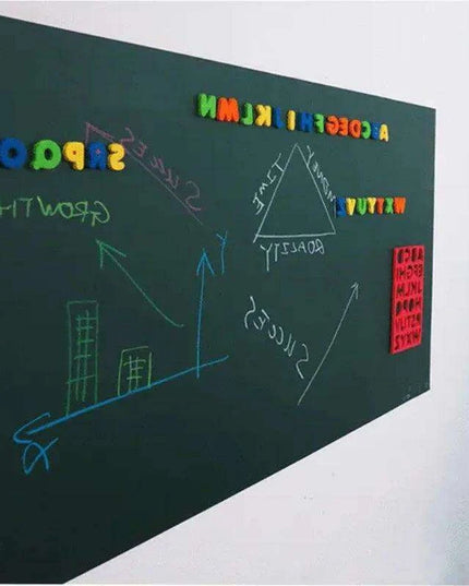 Versatile Green Waterproof Chalkboard Sticker Roll - Easy to Apply and Erase